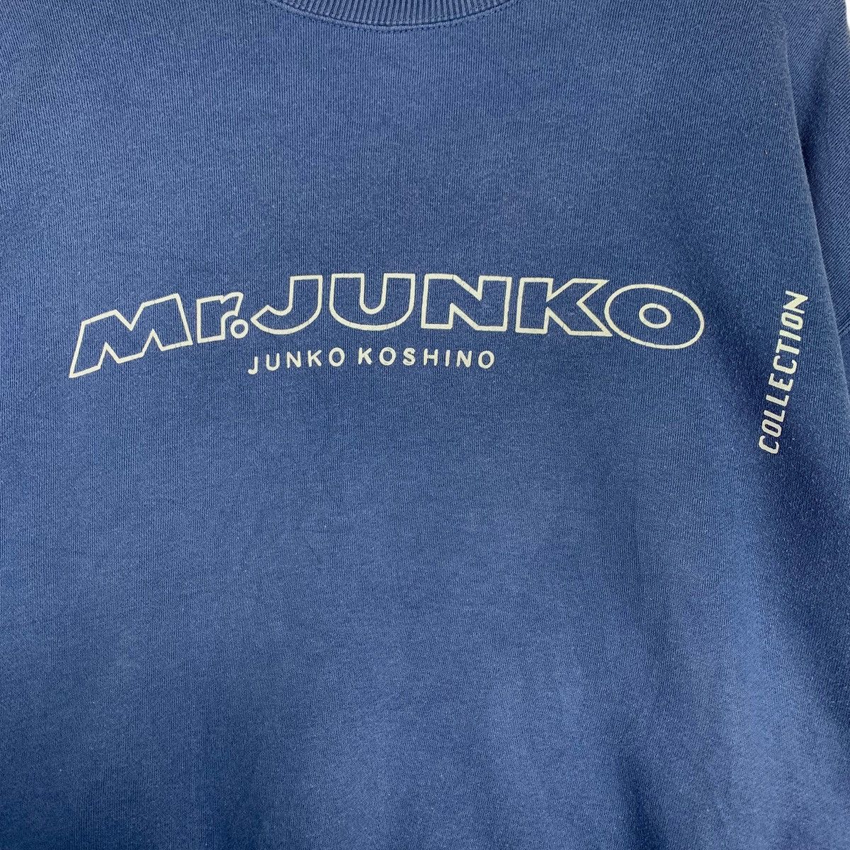 Mr. Junko MR.JUNKO Junko Koshino Big Logo Blue Sweatshirts #0673-C31 Size US L / EU 52-54 / 3 - 5 Thumbnail