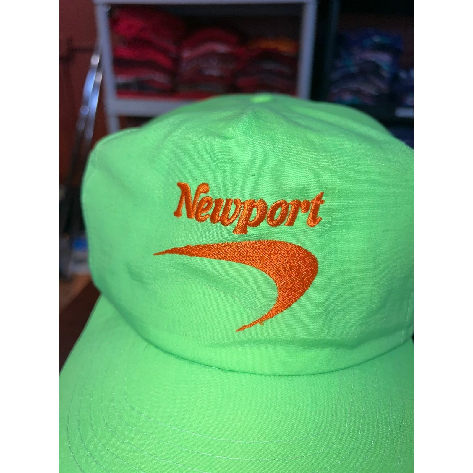 Vintage Vintage Newport Snapback Hat 100% Nylon 90s Cigarette VTG Size ONE SIZE - 3 Thumbnail