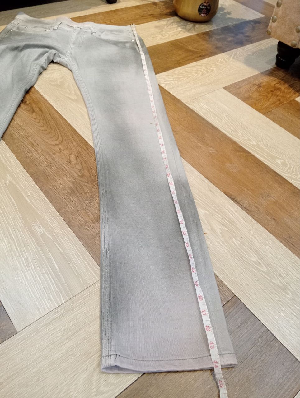 Neil Barrett BLACKBARRETT BY NEIL BARRETT LIGHT GRAY ACID JEANS Size US 33 - 17 Thumbnail