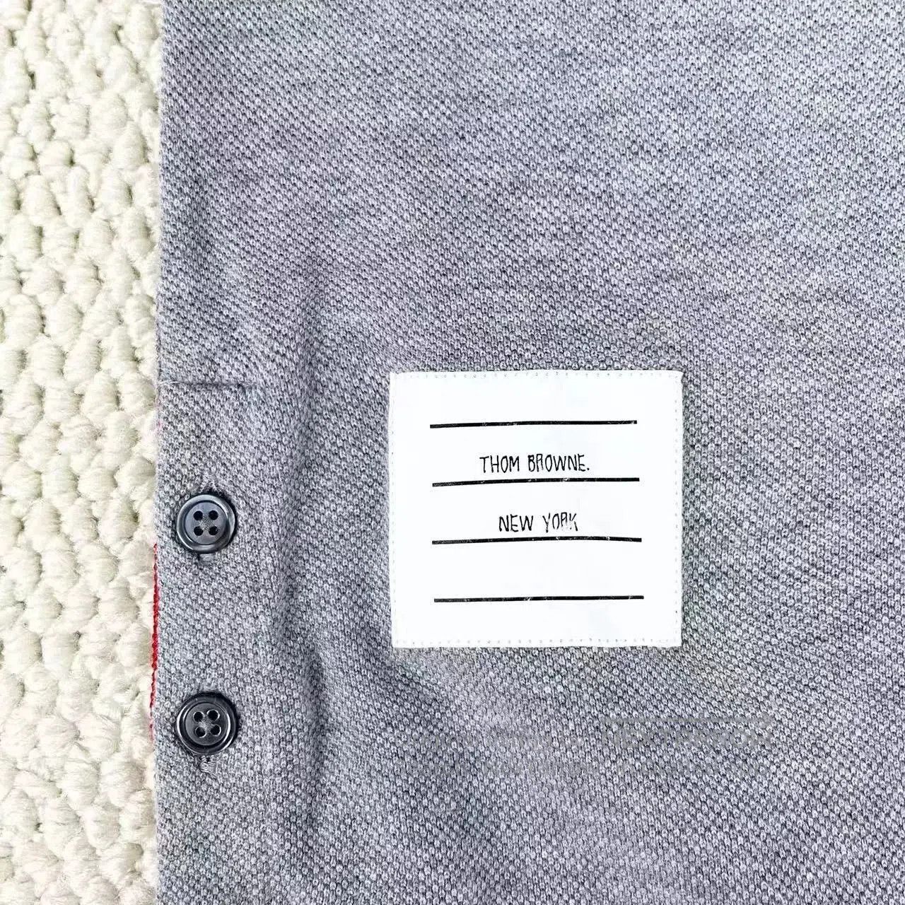 Thom Browne gray striped polo dress by Thom Browne. Size M / US 6-8 / IT 42-44 - 4 Thumbnail