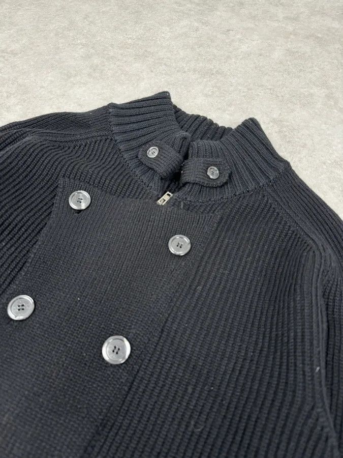 Daniele Alessandrini 2000s Daniele Alessandrini Black Wool Buttoned Zip Up Sweater Size US M / EU 48-50 / 2 - 6 Thumbnail