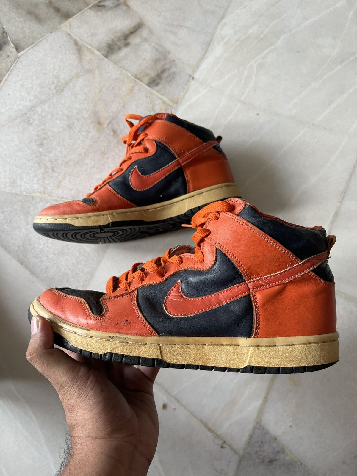 Nike 2002 Nike Dunk Obsidian Collage Orange Size US 9.5 / EU 42-43 - 6 Thumbnail