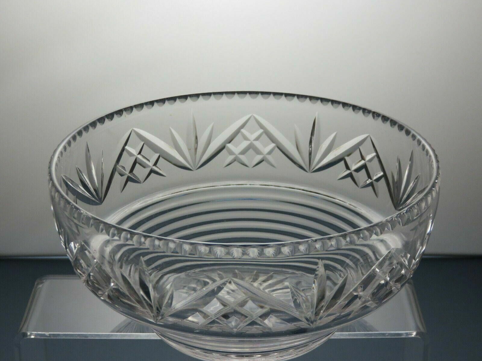 Starter Stuart Crystal Cut Glass Fruit Salad Serving Bowl 3 3/4" Size ONE SIZE - 4 Thumbnail