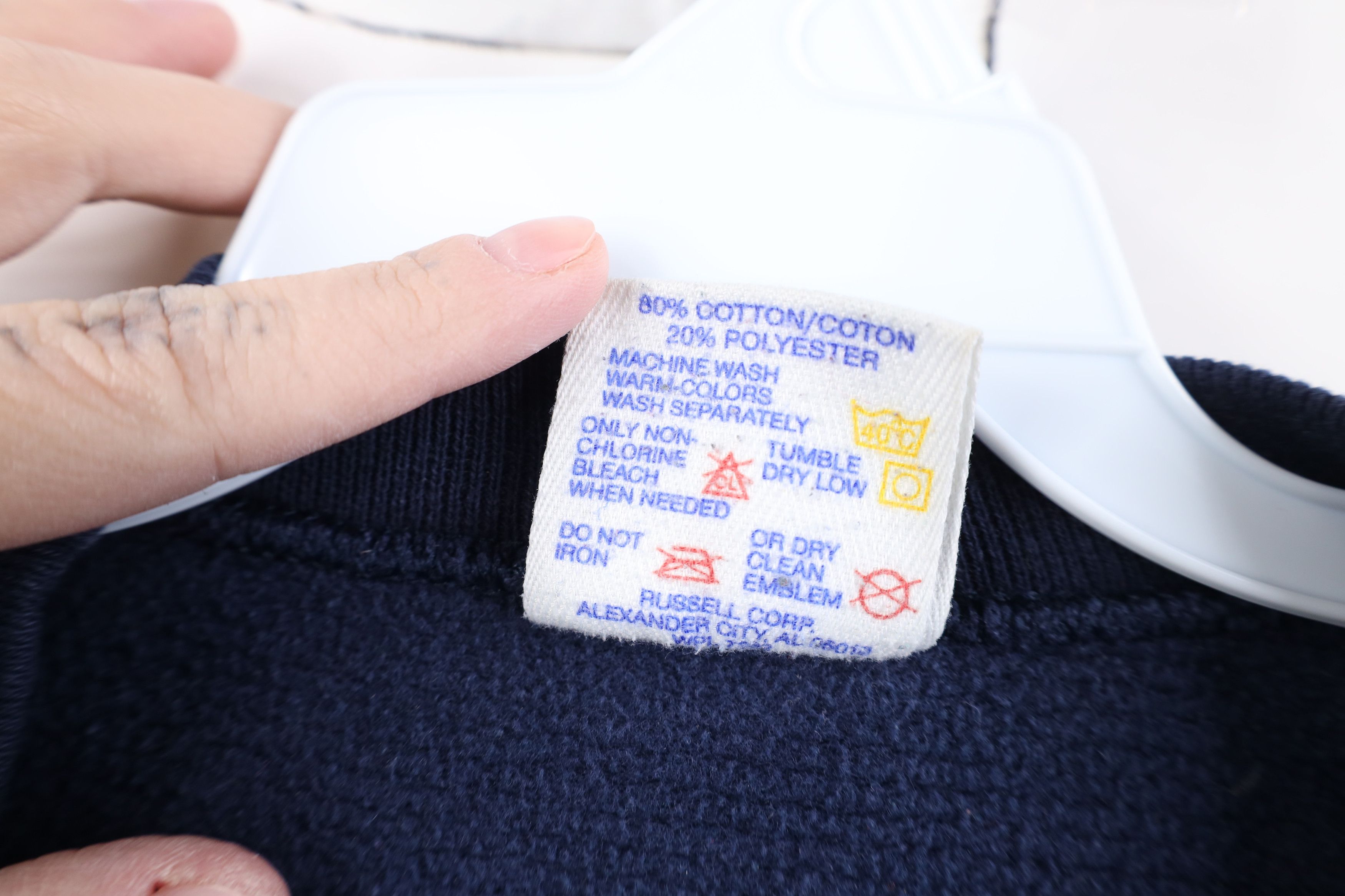 Vintage Vintage 90s Knit St Joseph Crewneck Sweatshirt Blue USA Size US XL / EU 56 / 4 - 11 Thumbnail