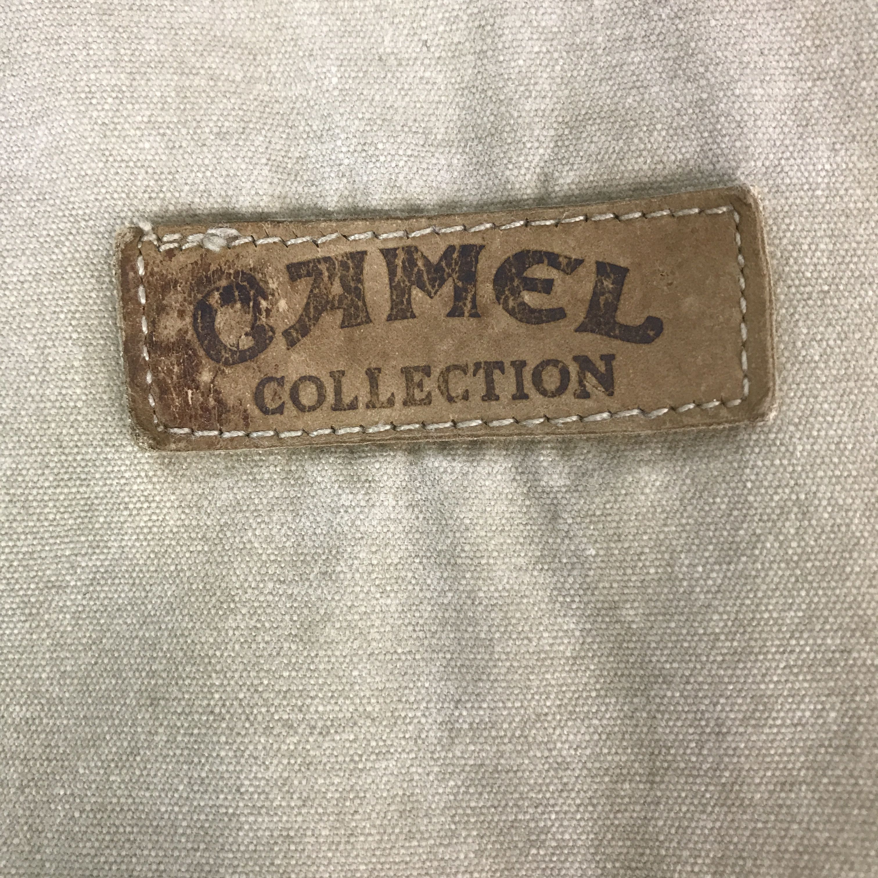 Camel Vinatge Camel Collection Leather Collar Jacket K67B6 Size US L / EU 52-54 / 3 - 10 Thumbnail