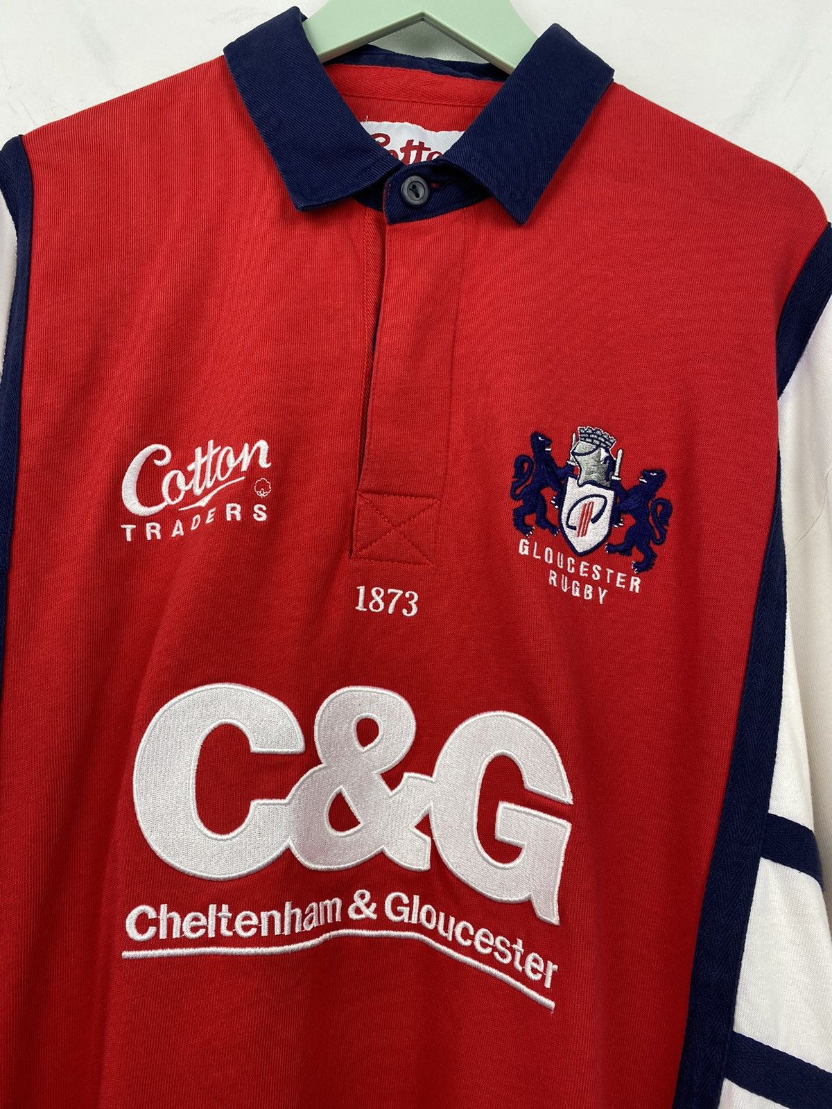 Cotton Traders Gloucester 2005 2007 Rugby Union Shirt Jersey Barbarians Y2K Size US XL / EU 56 / 4 - 2 Thumbnail