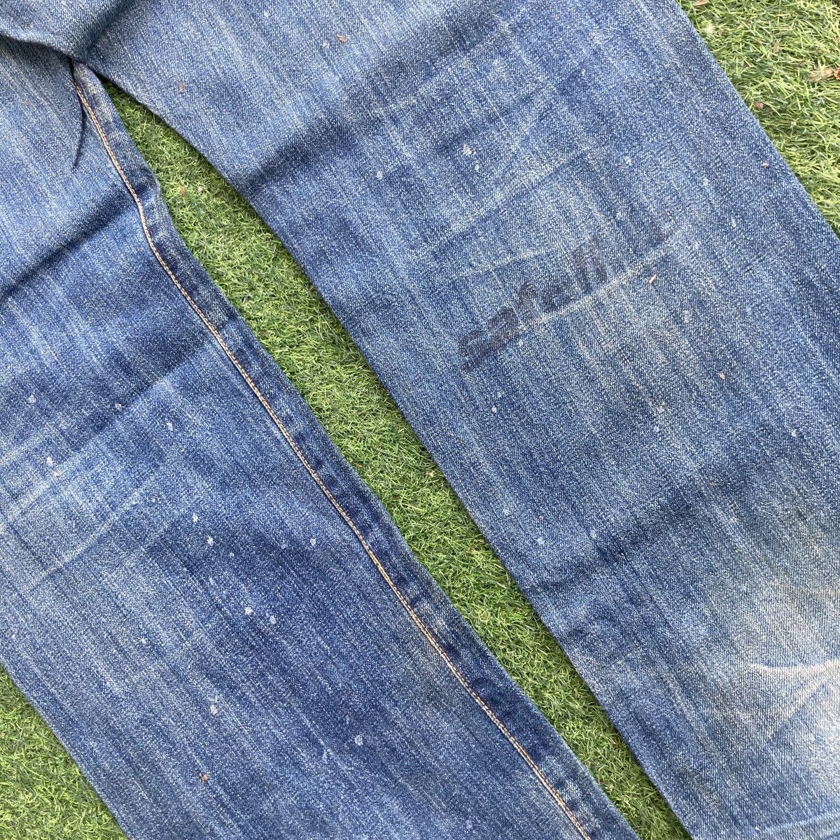 If Six Was Nine × Japanese Brand × Vintage VINTAGE SATELLITE SELVEDGE DISTRESSED JEANS Size US 36 / EU 52 - 9 Thumbnail