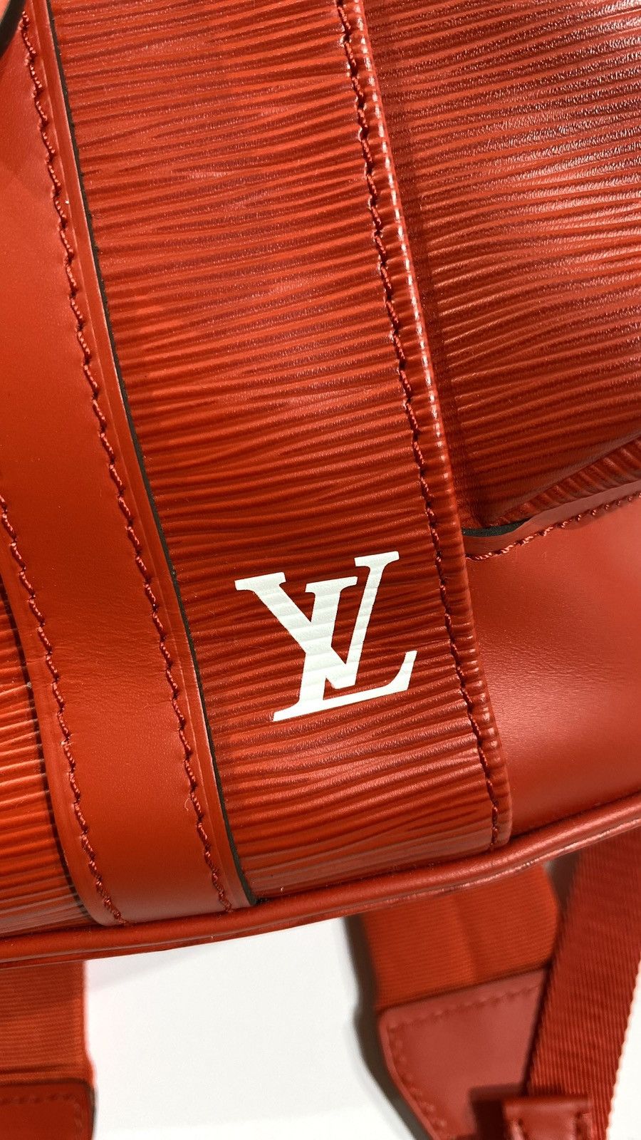 Louis Vuitton × Supreme Louis Vuitton X SUPREME Christopher backpack Red EPI Leather Size ONE SIZE - 6 Thumbnail