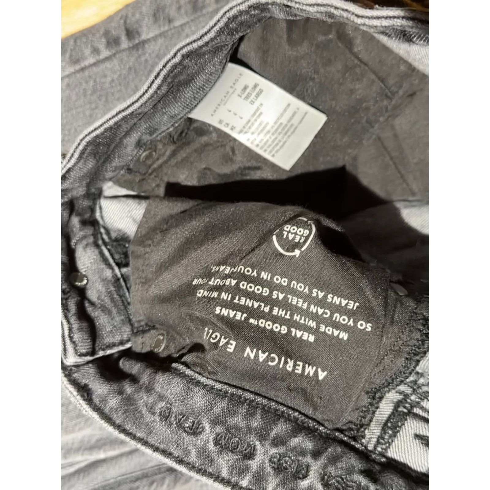 American Eagle Outfitters American Eagle Black Ripped Skinny Jeans Size 4 Size 27" / US 4 / IT 40 - 3 Thumbnail