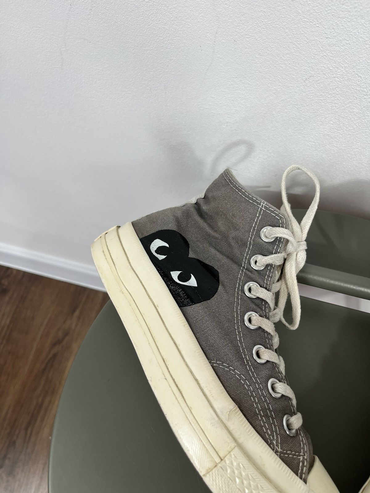 Converse Converse x CDG Play Chuck Taylor High Grey Heart US 6 W Size US 6 / IT 36 - 3 Thumbnail