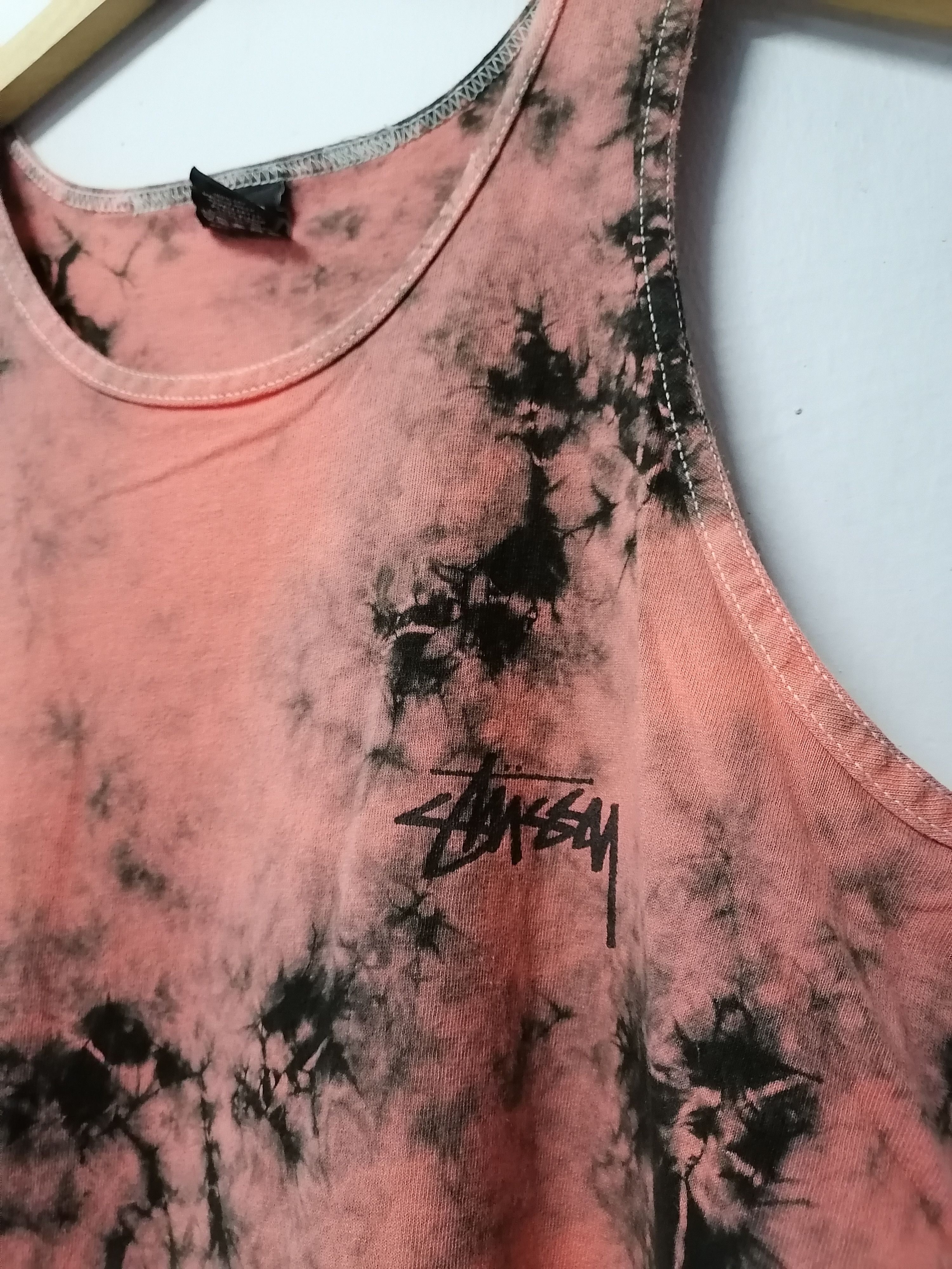 Stussy × Vintage 00s Stussy Guam Tie Dye Tank Tops Size US S / EU 44-46 / 1 - 3 Thumbnail