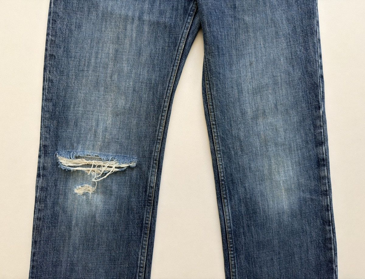 Helmut Lang Thrashed’ Vintage Classic Denim’ Jeans Size US 32 / EU 48 - 9 Thumbnail