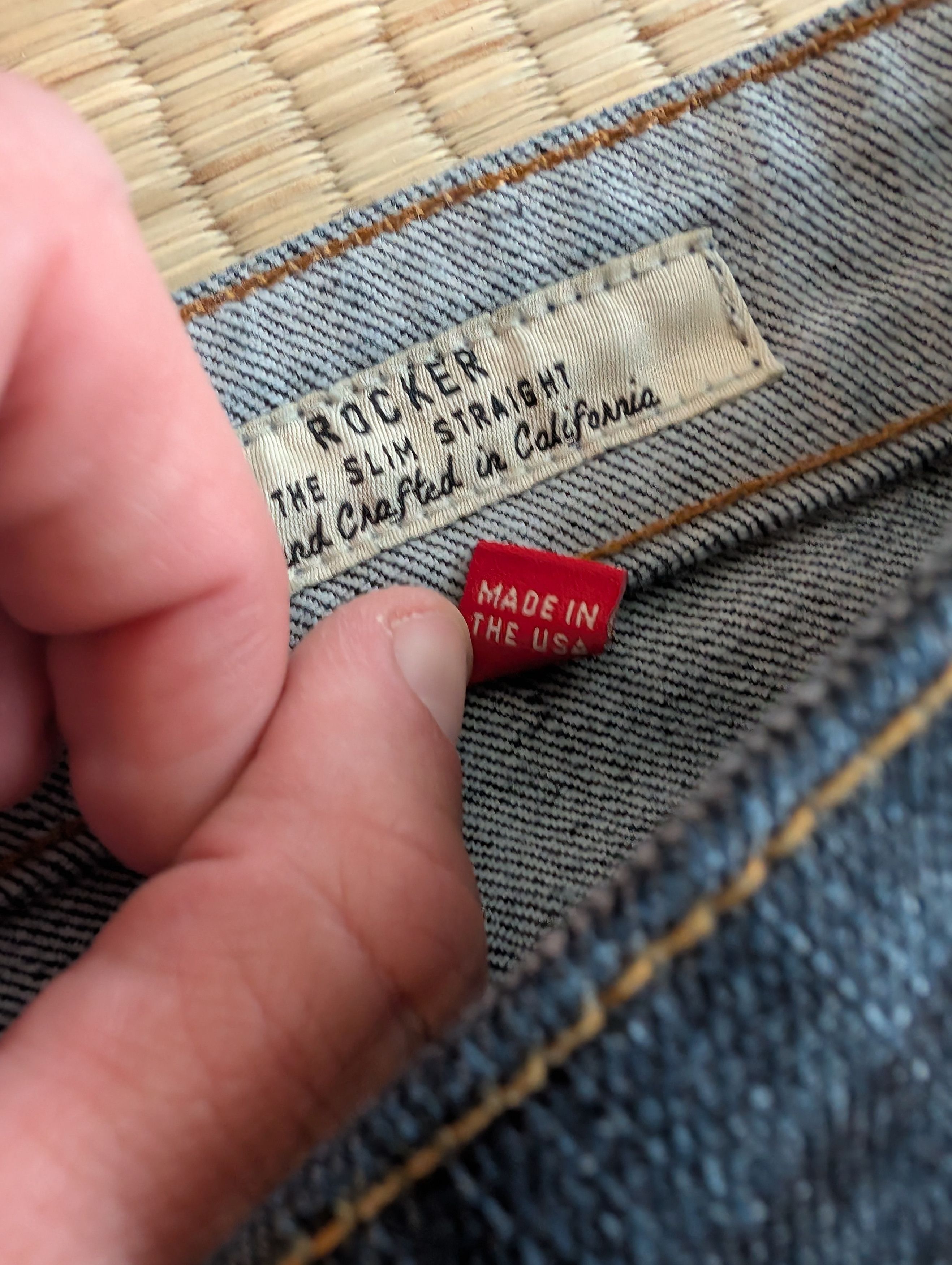 Agave LNWOT Agave Denim Rocker Slim Straight Jeans Made in USA Size US 40 / EU 56 - 4 Thumbnail