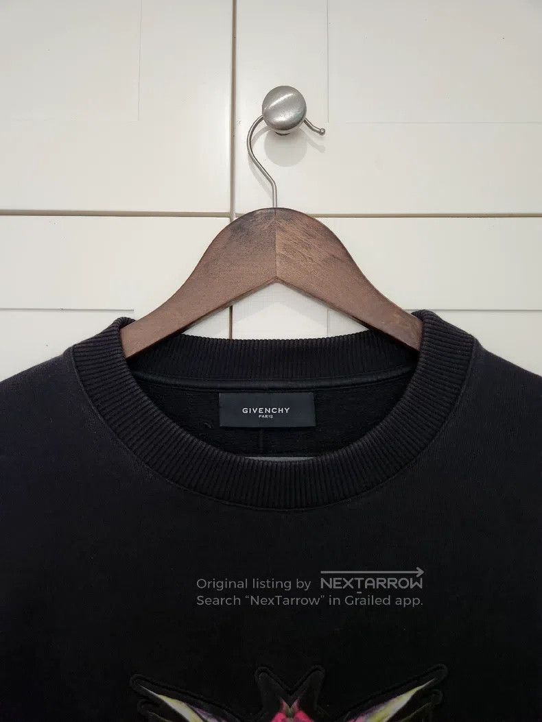 Givenchy Givenchy Black Floral Beauty Pattern Printed Round Neck Pu Size US XS / EU 42 / 0 - 3 Thumbnail