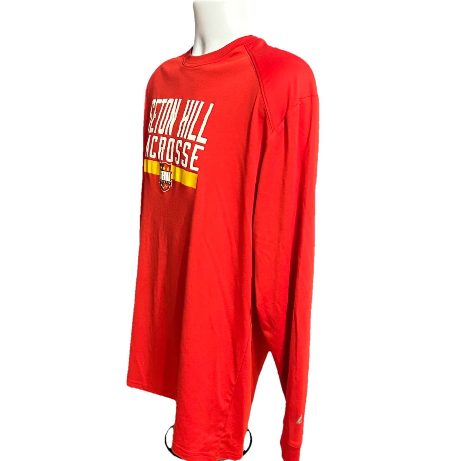 CB Sports Seton Hill Lacrosse Long Sleeve Shirt Men Large Red Front Graphic BSN Sports Crew Neck Pullover Size US L / EU 52-54 / 3 - 3 Thumbnail