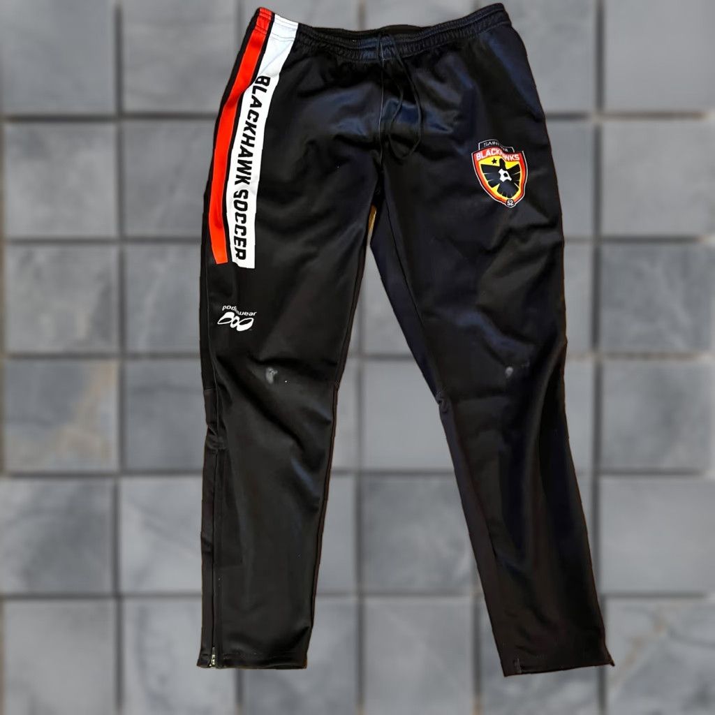 Vintage Podium Wear Pants Track Black Saint Paul Blackhawks Soccer Adult Large Mens Size US 33 - 1 Thumbnail