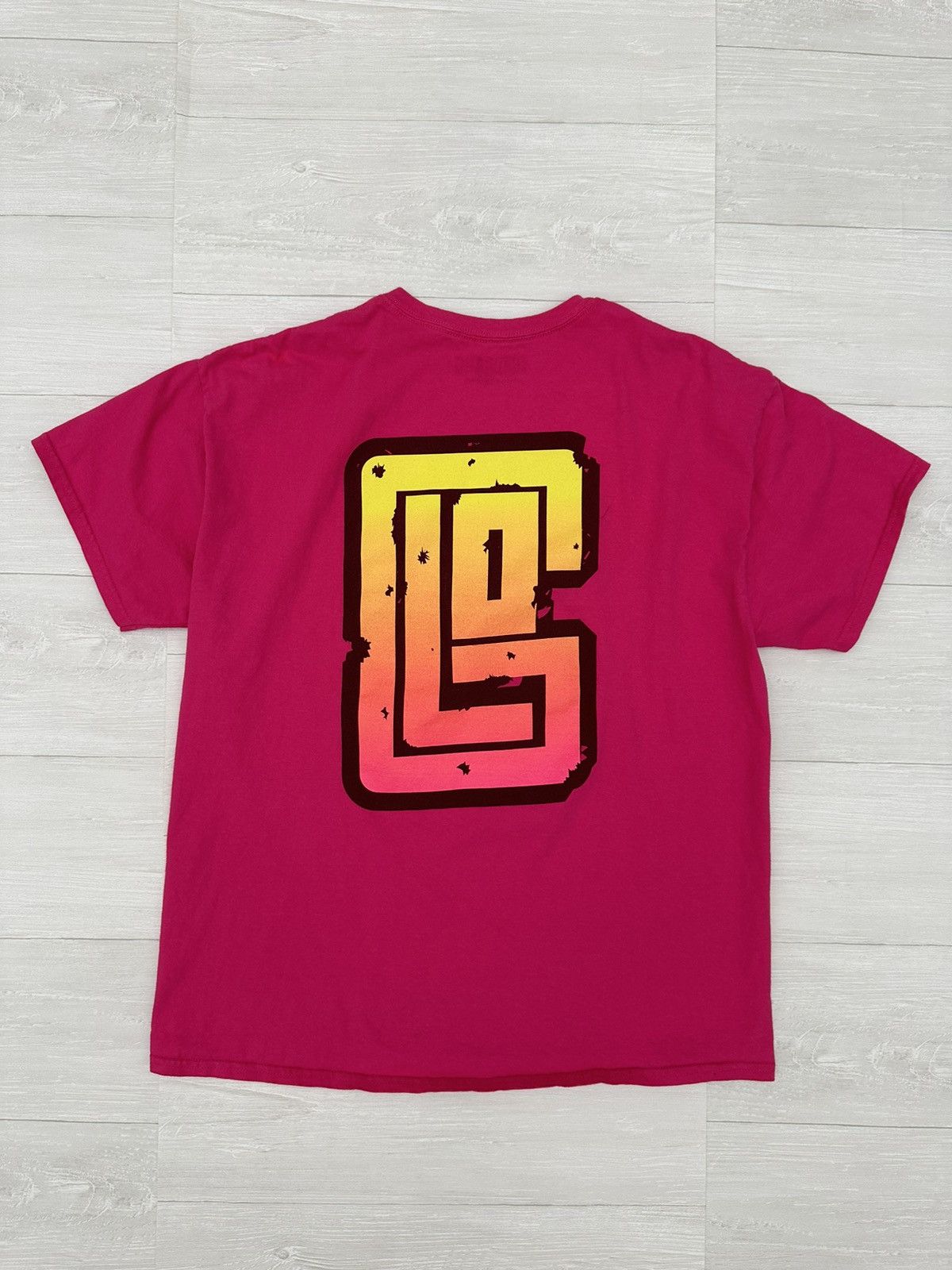 Glo Gang Glo Gang Pink Almighty Star / Sun Logo Tee Sz. XL GLOGANG Size US XL / EU 56 / 4 - 6 Thumbnail