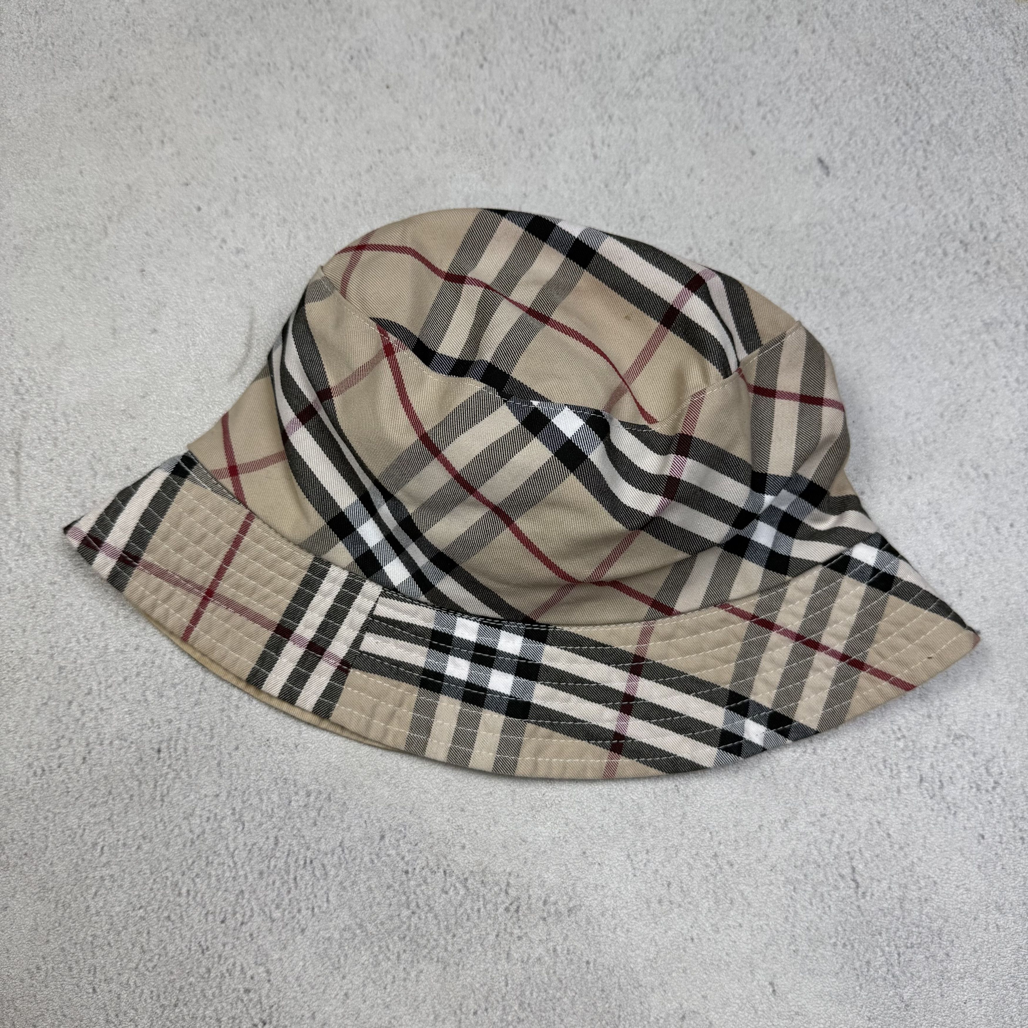 Burberry Vintage Burberry Nova Check Reversible Bucket Hat Size ONE SIZE - 4 Thumbnail