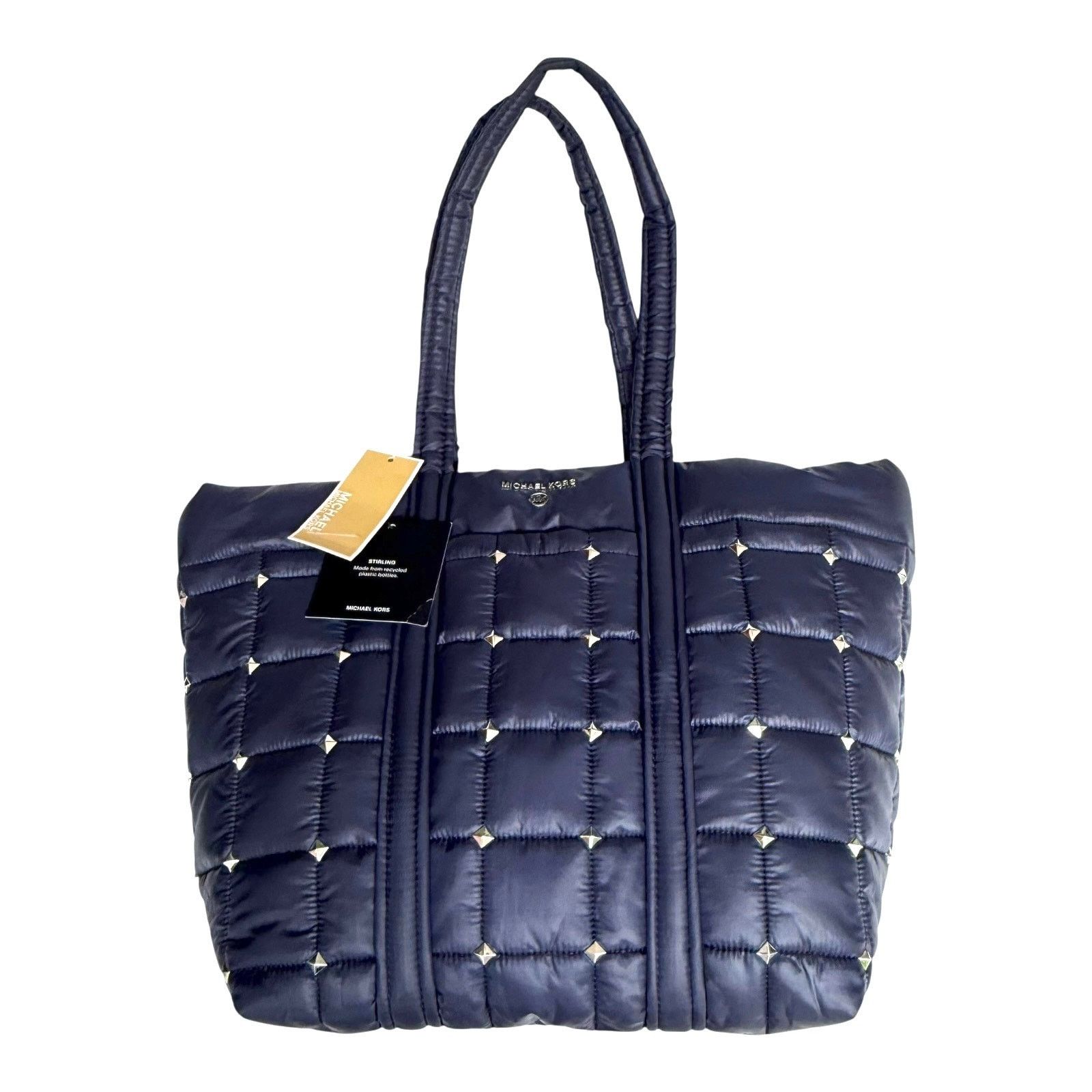NEW Michael Kors TOTE BAG HANDBAG Stirling Recycled Stud