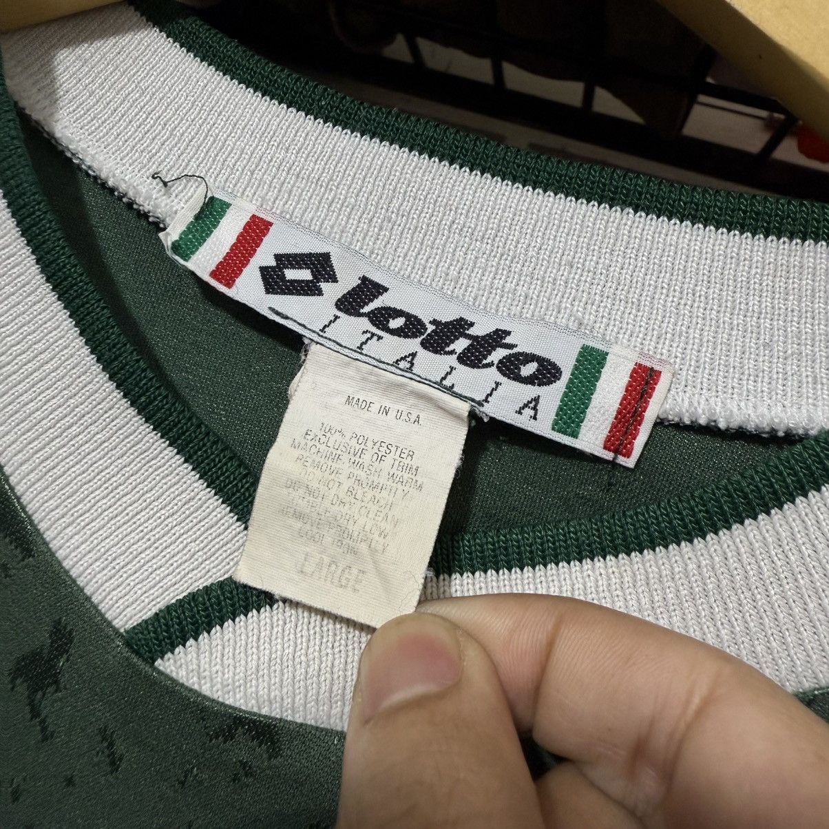 Lotto Sport Vintage lotto made in usa jersey Size US L / EU 52-54 / 3 - 7 Thumbnail