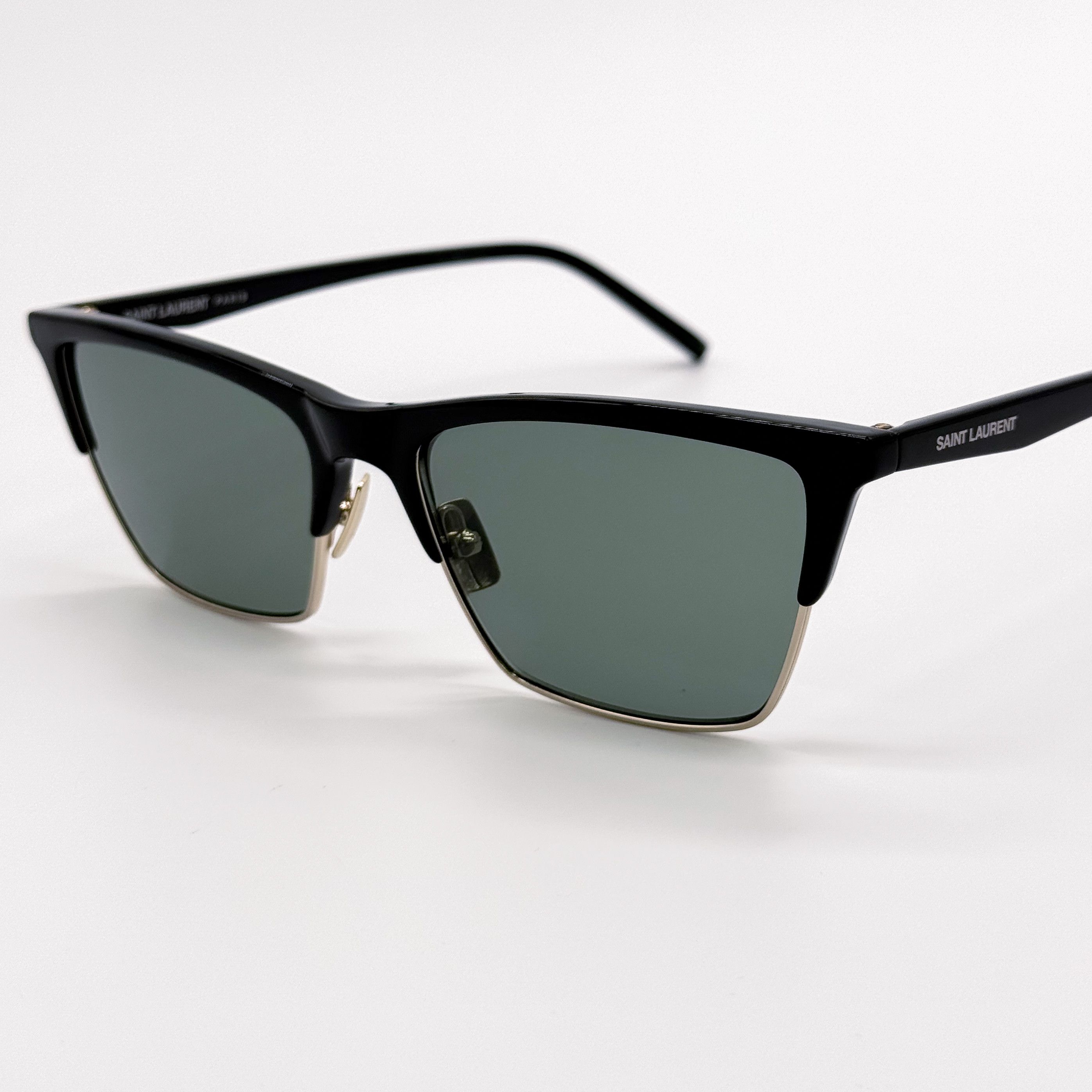 Yves Saint Laurent NEW SAINT LAURENT SL767 001 BLACK GREEN SUNGLASSES SL 767 Size ONE SIZE - 6 Thumbnail
