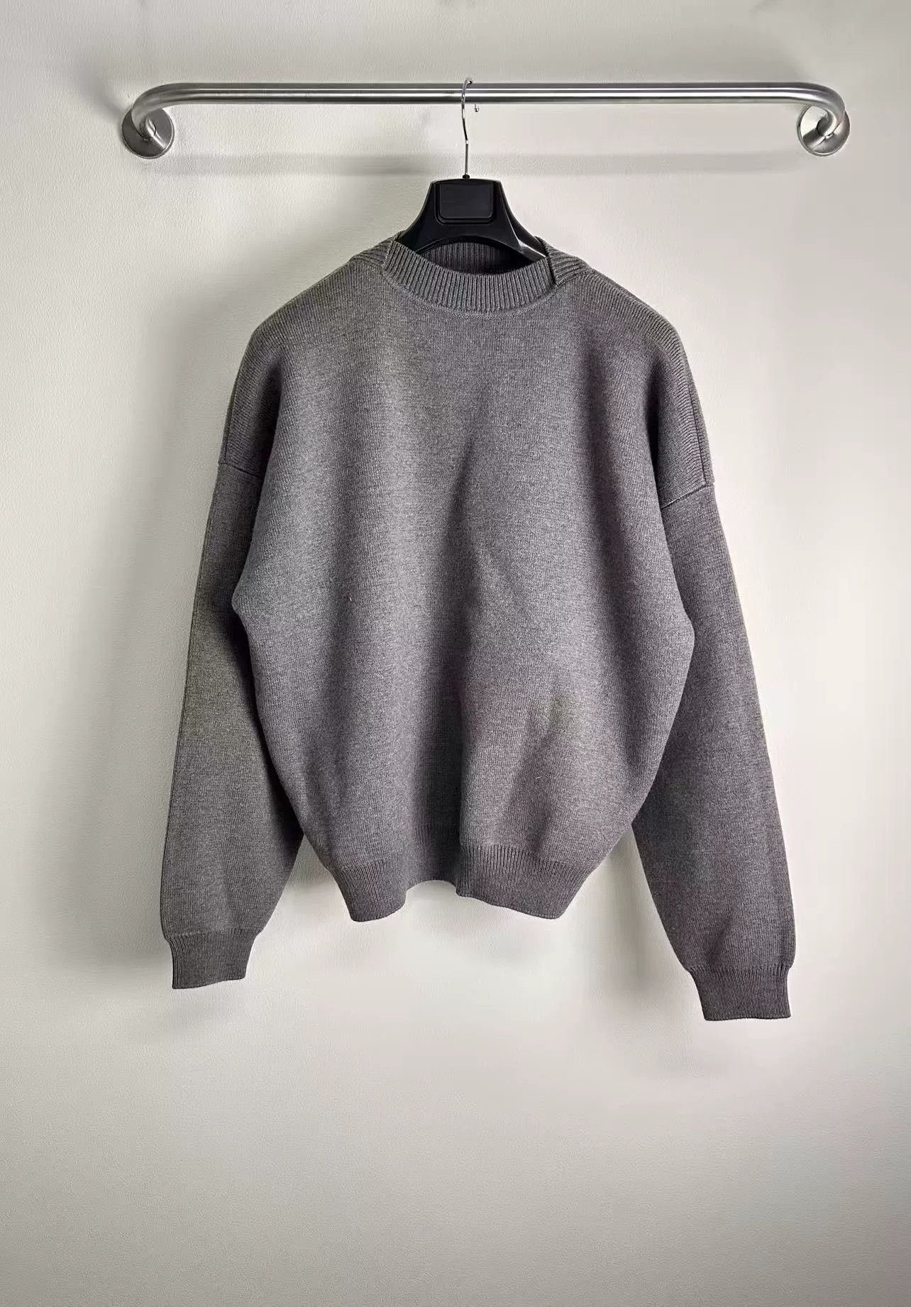 Fear of God FEAR OF GOD FOG Gray Wool Crewneck Sweater Size US L / EU 52-54 / 3 - 1 Thumbnail