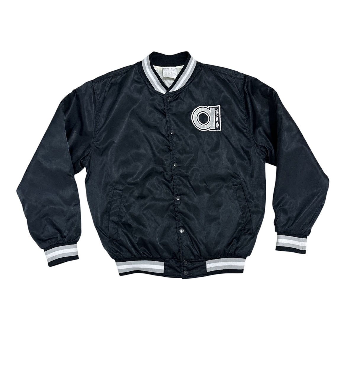 Adidas Vintage 90’s Adidas Bomber Jacket Design Big Logo Design Size US L / EU 52-54 / 3 - 2 Thumbnail