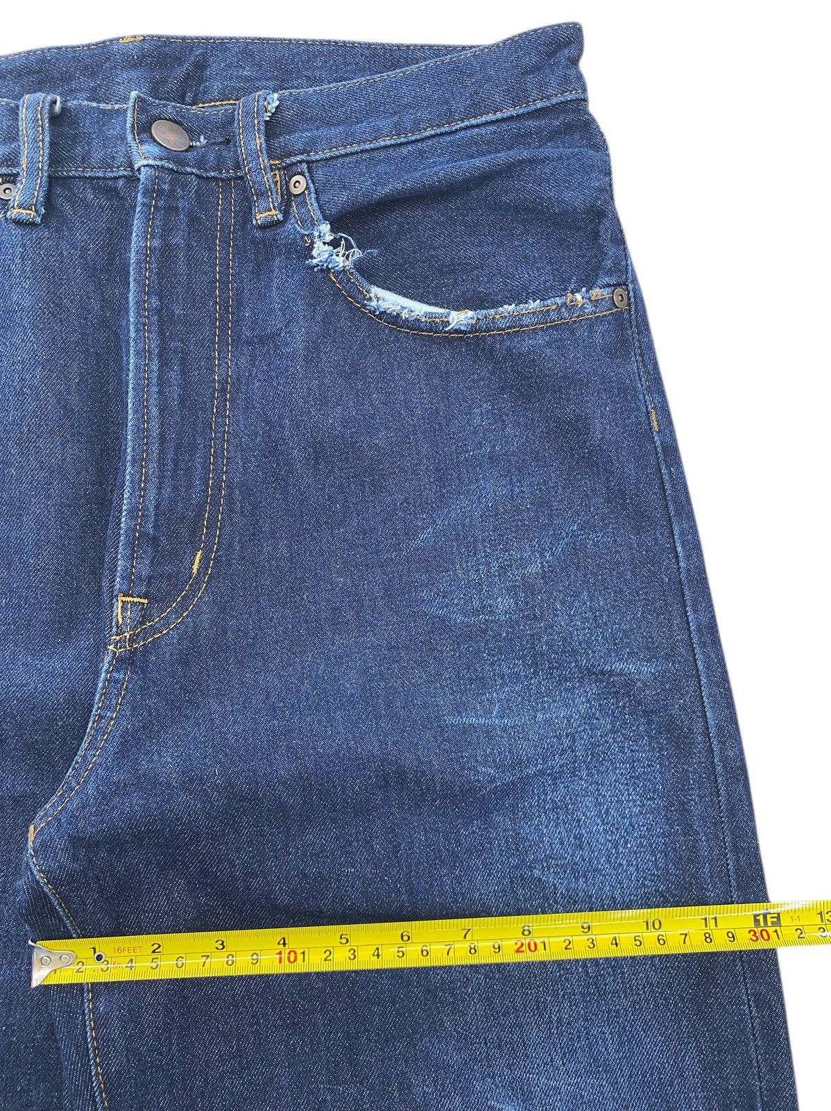 GU GU Blue Wash Style Baggy Jeans Size US 31 - 7 Thumbnail