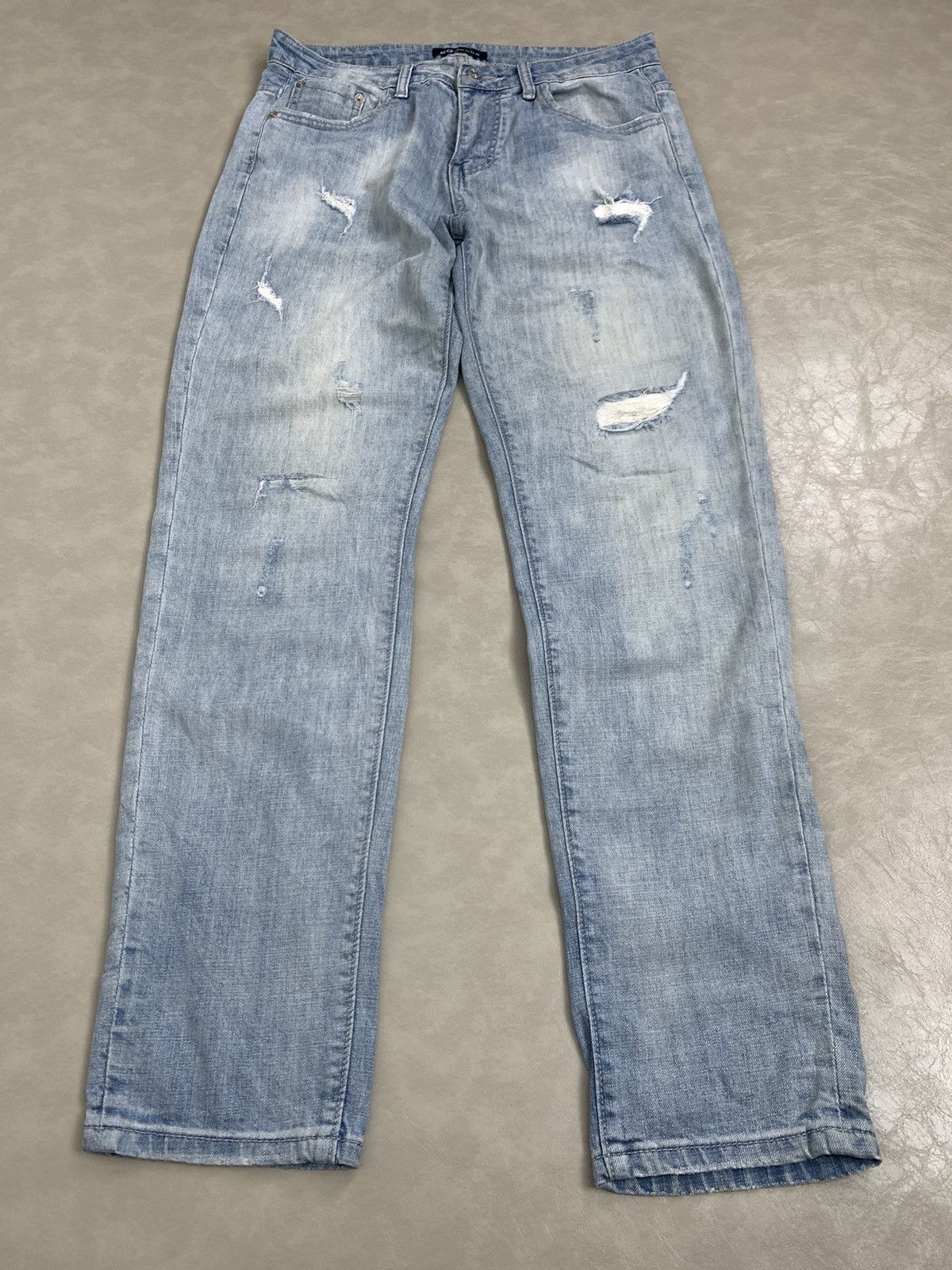 Japanese Brand Light Blue KQ Jeans Streetwear Size US 32 / EU 48 - 1 Thumbnail