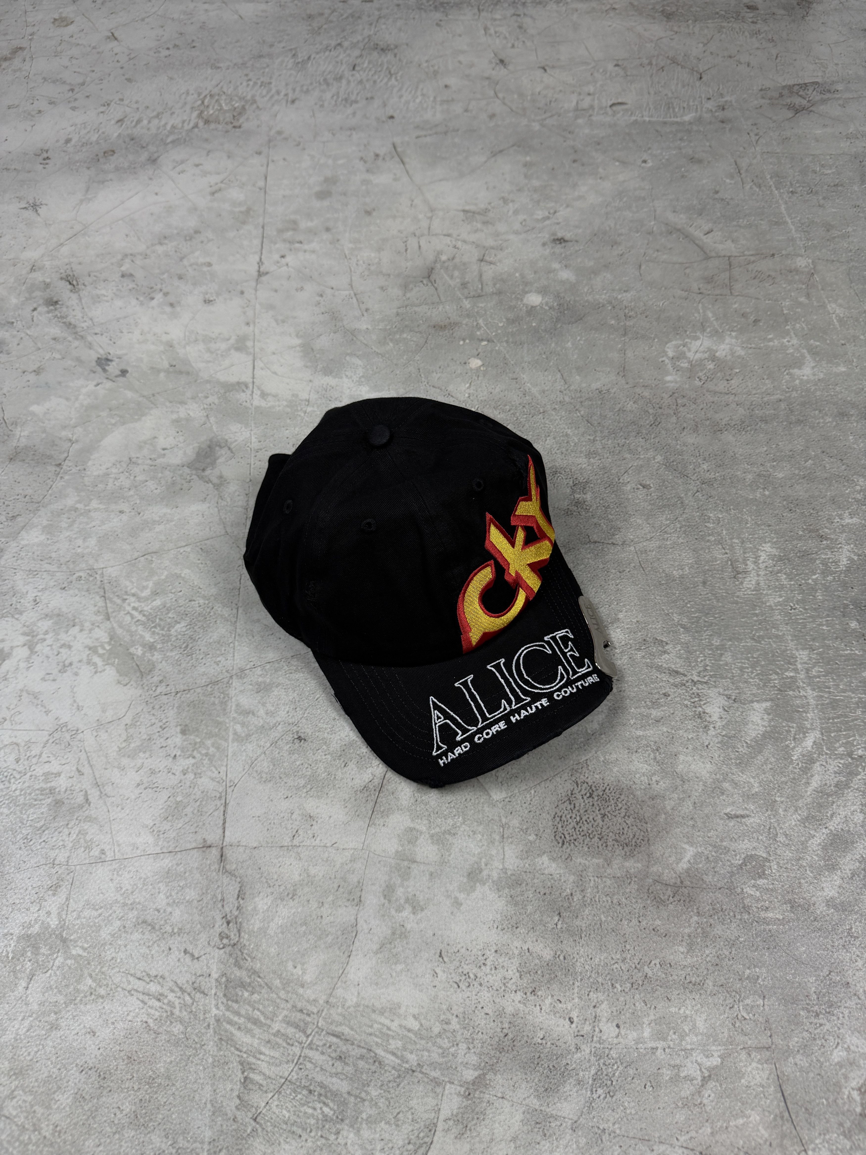 alice hollywood 　ダメージキャップ　HARD ALICE　黒 Ksubi X Alice Hollywood Atelier Cap Black Wax | Ksubi ++