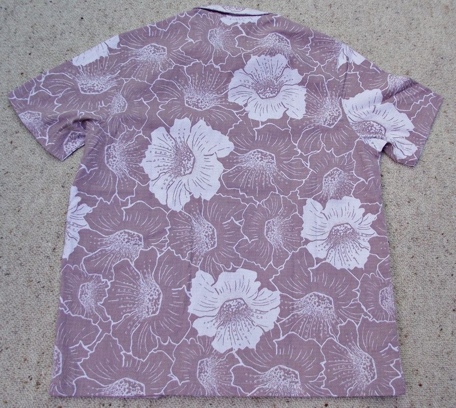 Folk Mens Linen Blend Maui Hawaiian Shirt Pink Floral $155 Size US M / EU 48-50 / 2 - 5 Thumbnail