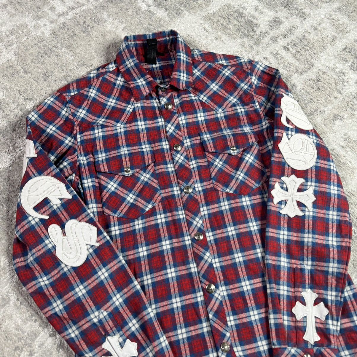 Chrome Hearts Guns n roses leather patch button up Size US L / EU 52-54 / 3 - 13 Thumbnail