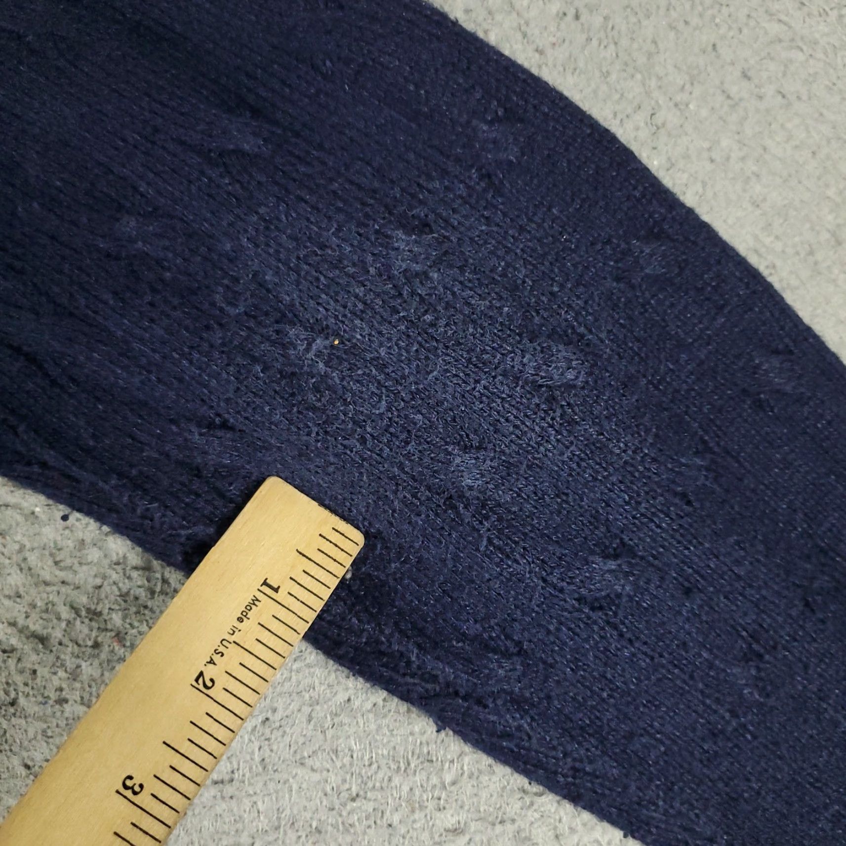 Ralph Lauren Ralph Lauren Sweater Mens XL Navy Blue Silk Cable-Knit Pony Crew Neck Sweatshirt Size US XL / EU 56 / 4 - 7 Thumbnail