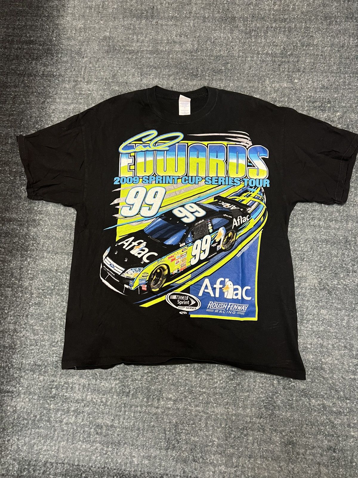 Japanese Brand × NASCAR × Vintage Vintage Carl Edward’s NASCAR T-shirt Size US XL / EU 56 / 4 - 1 Thumbnail