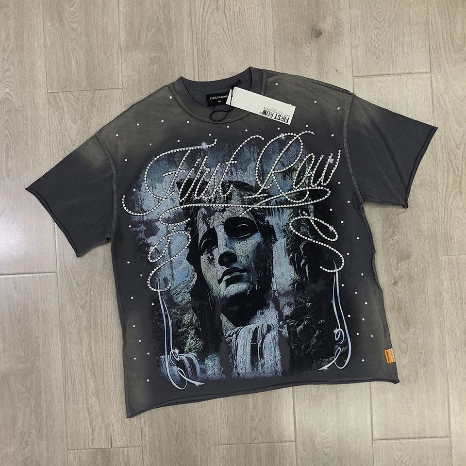 Japanese Brand Streetwear vintage washed diamond tee Size US S / EU 44-46 / 1 - 2 Thumbnail