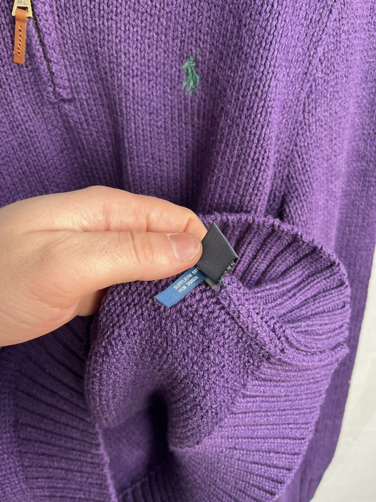 Polo Ralph Lauren × Ralph Lauren × Vintage Ralph Lauren purple zip sweater Size US M / EU 48-50 / 2 - 8 Thumbnail