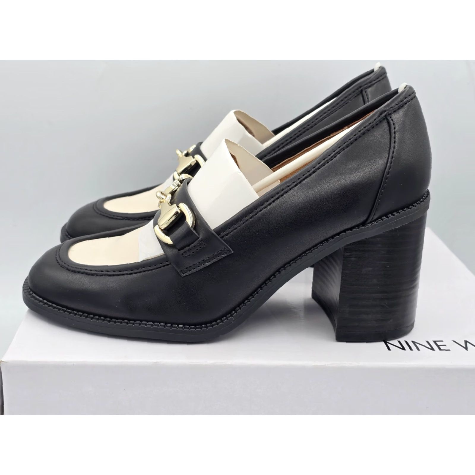 Nine West Nine West Pumps Women's Koolo 3 Block Heel Pump Black Size 5.5 M Shoes Womens Heel Pump Black 5.5 M Size US 7 / IT 37 - 5 Thumbnail