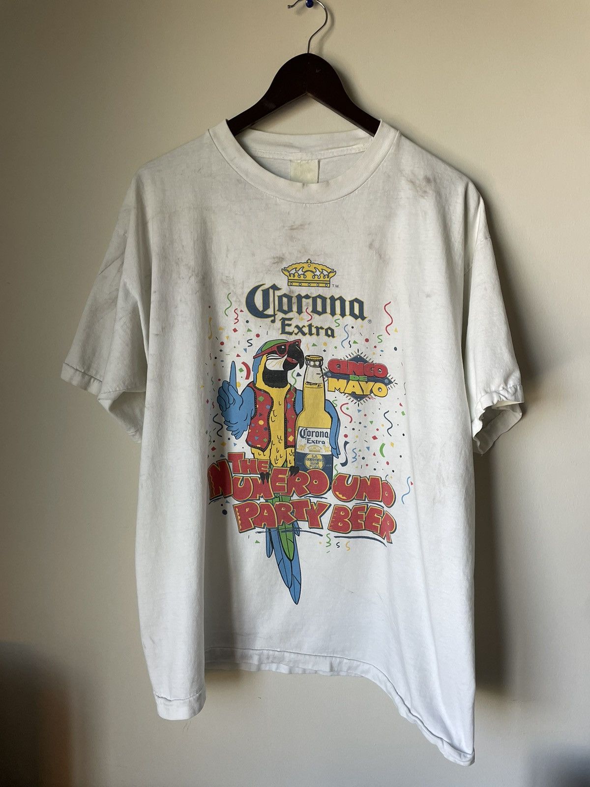 Vintage Vintage 90s corona extra tee Size US XL / EU 56 / 4 - 1 Thumbnail