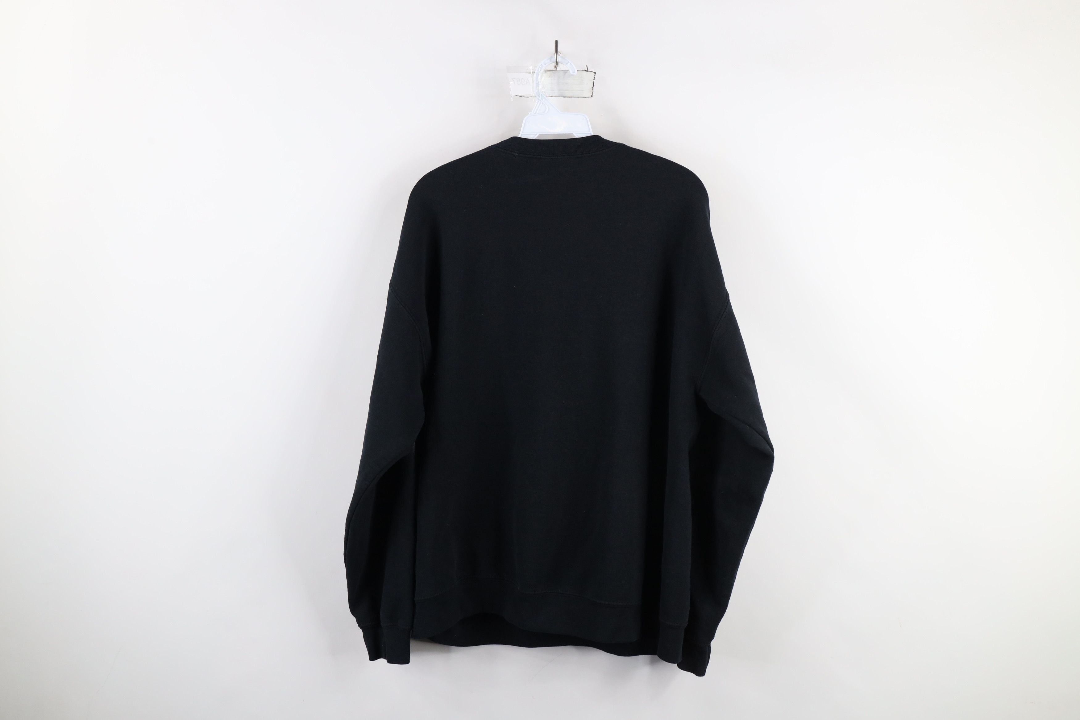 Vintage Vintage 90s Y2K Streetwear Blank Crewneck Sweatshirt Black Size US L / EU 52-54 / 3 - 10 Thumbnail