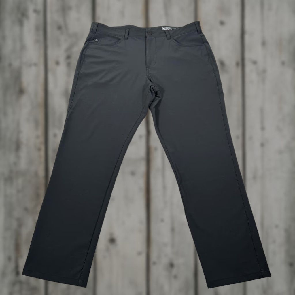 Mizzen+Main Mizzen Main Pants Mens 35x28 Charcoal Helmsman Slim 5 Pocket Performance Golf Size US 35 - 1 Thumbnail