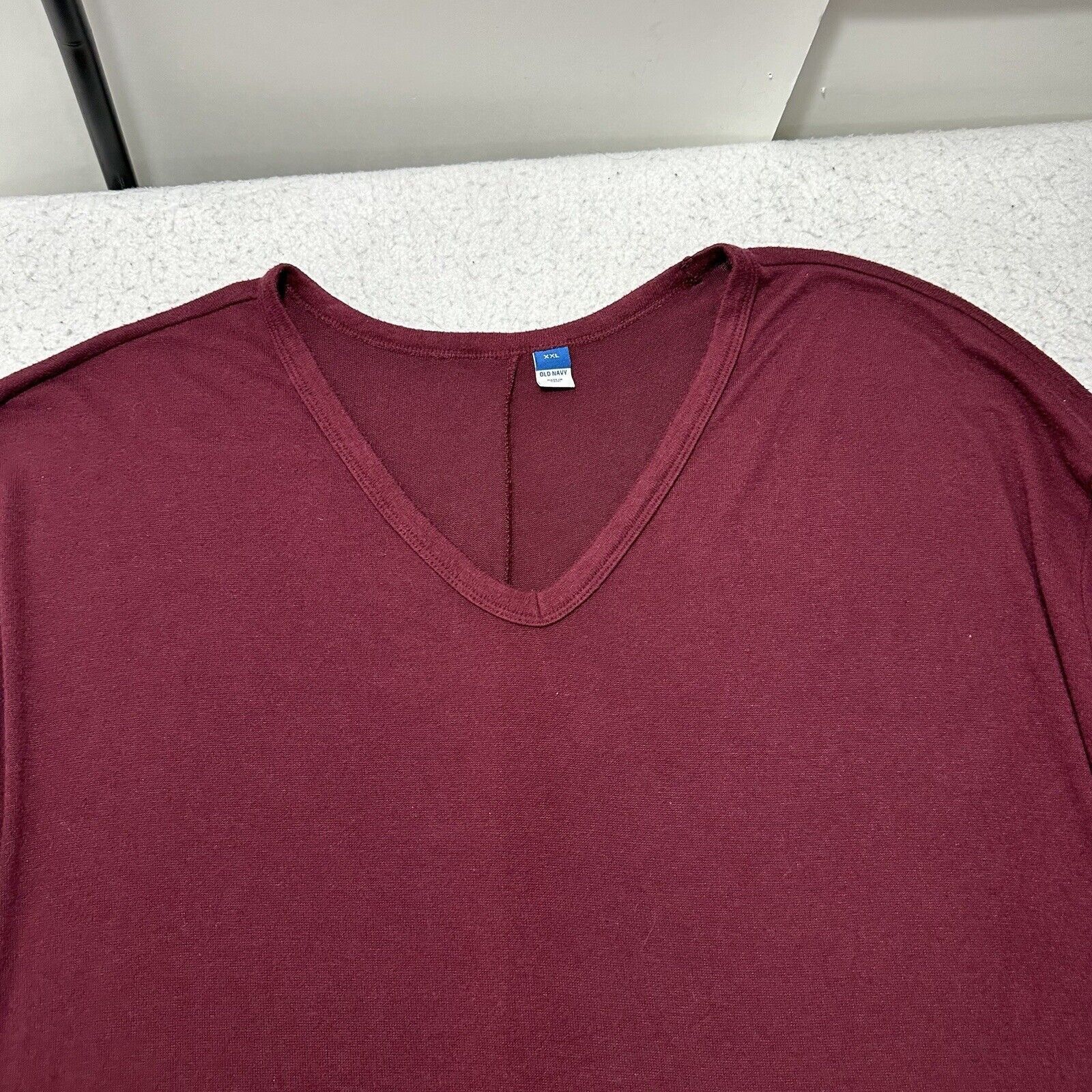 Old Navy Old Navy XXL V-Neck Sweater Burgundy / Maroon Pullover Size XXL / US 16-18 / IT 52-54 - 2 Thumbnail