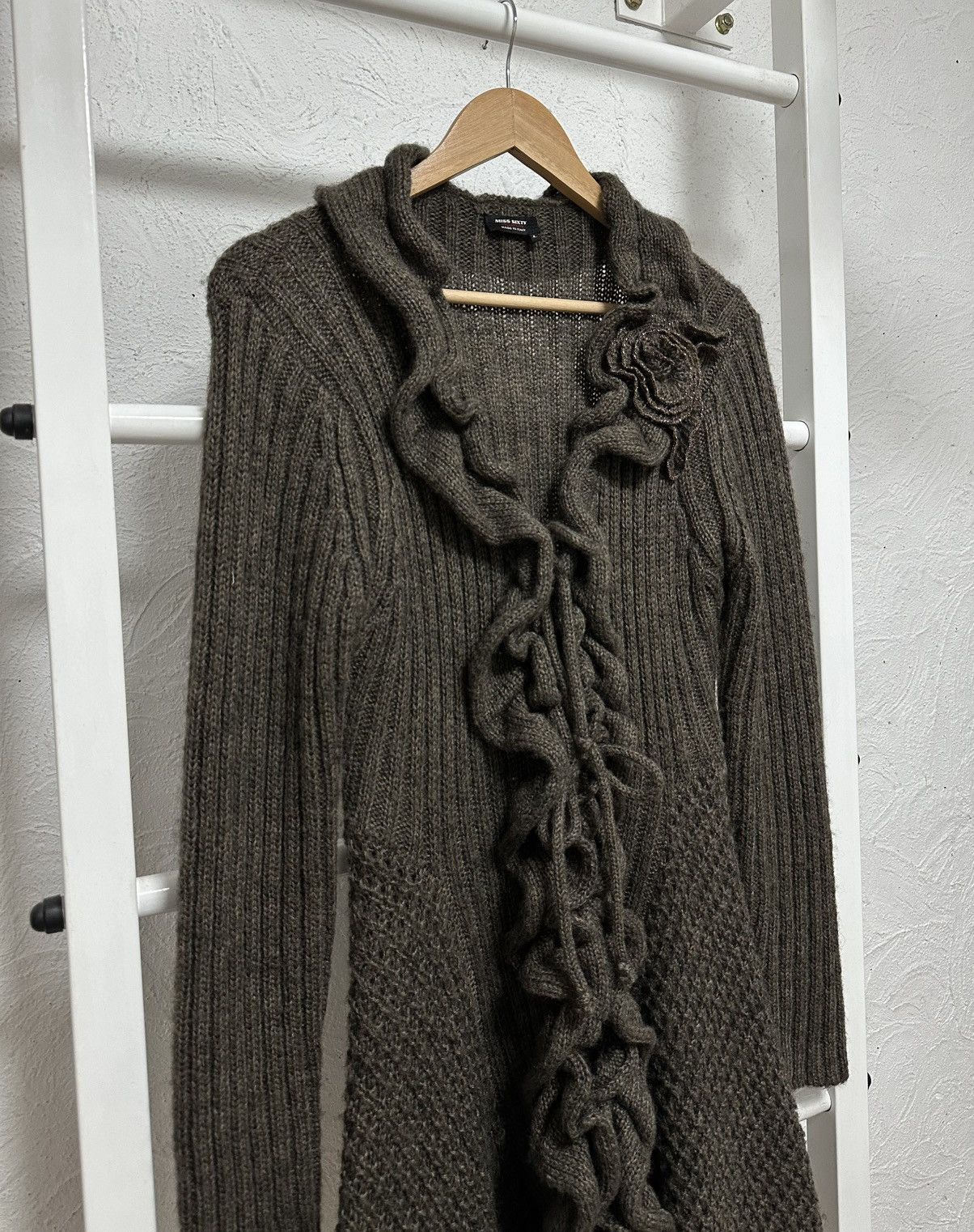 Miss Sixty Miss Sixty Women’s Knit Cardigan Size L Y2K Avant Garde Size L / US 10 / IT 46 - 3 Thumbnail