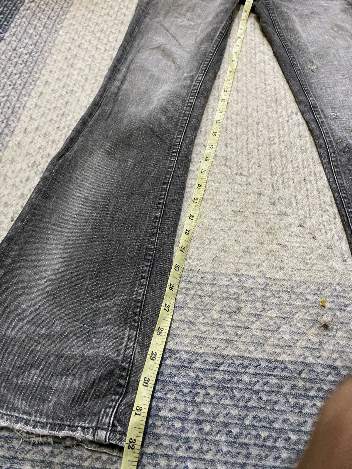 Japanese Brand × Seditionaries The Murder License Flared Studded Distressed Jeans Size 29" - 18 Thumbnail
