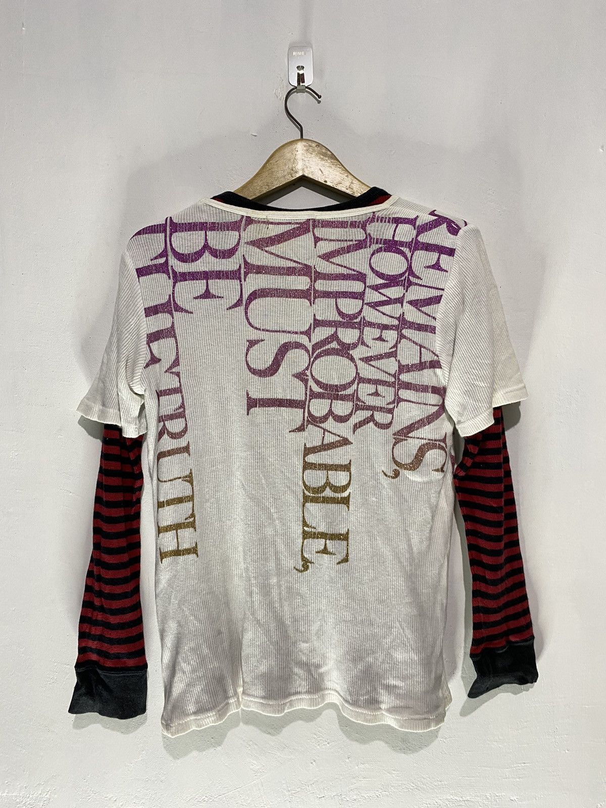If Six Was Nine × Japanese Brand × Le Grande Bleu (L.G.B.) 2in1 Bacolod poem double layer hybrid tshirt Size US L / EU 52-54 / 3 - 2 Thumbnail