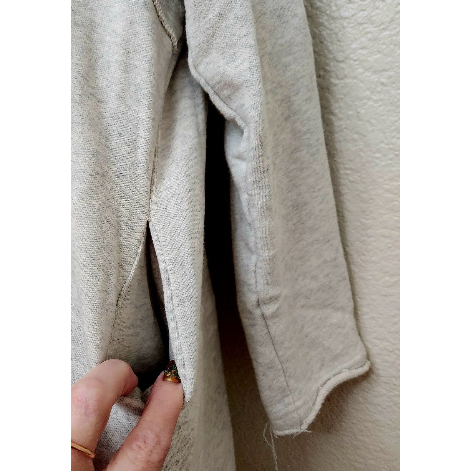 Other Easel Light Gray Full Zip Hooded Sweatshirt Small Pockets Size M / US 6-8 / IT 42-44 - 3 Thumbnail