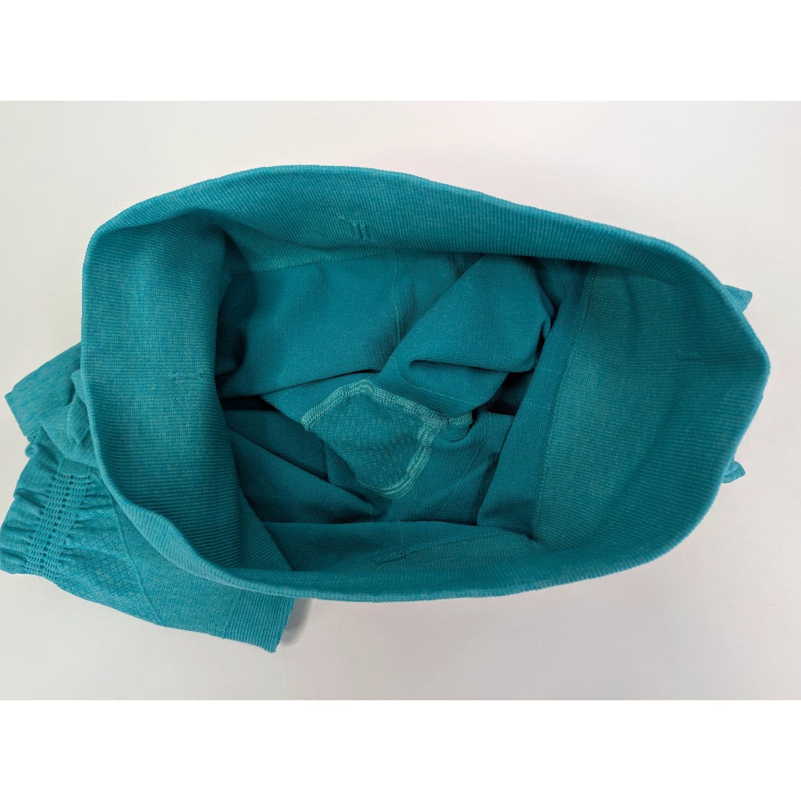 Lululemon Lululemon Flow & Go Cropped Leggings Teal Bali Breeze Seamless Size 6 W6HAVS Size 28" / US 6 / IT 42 - 6 Thumbnail