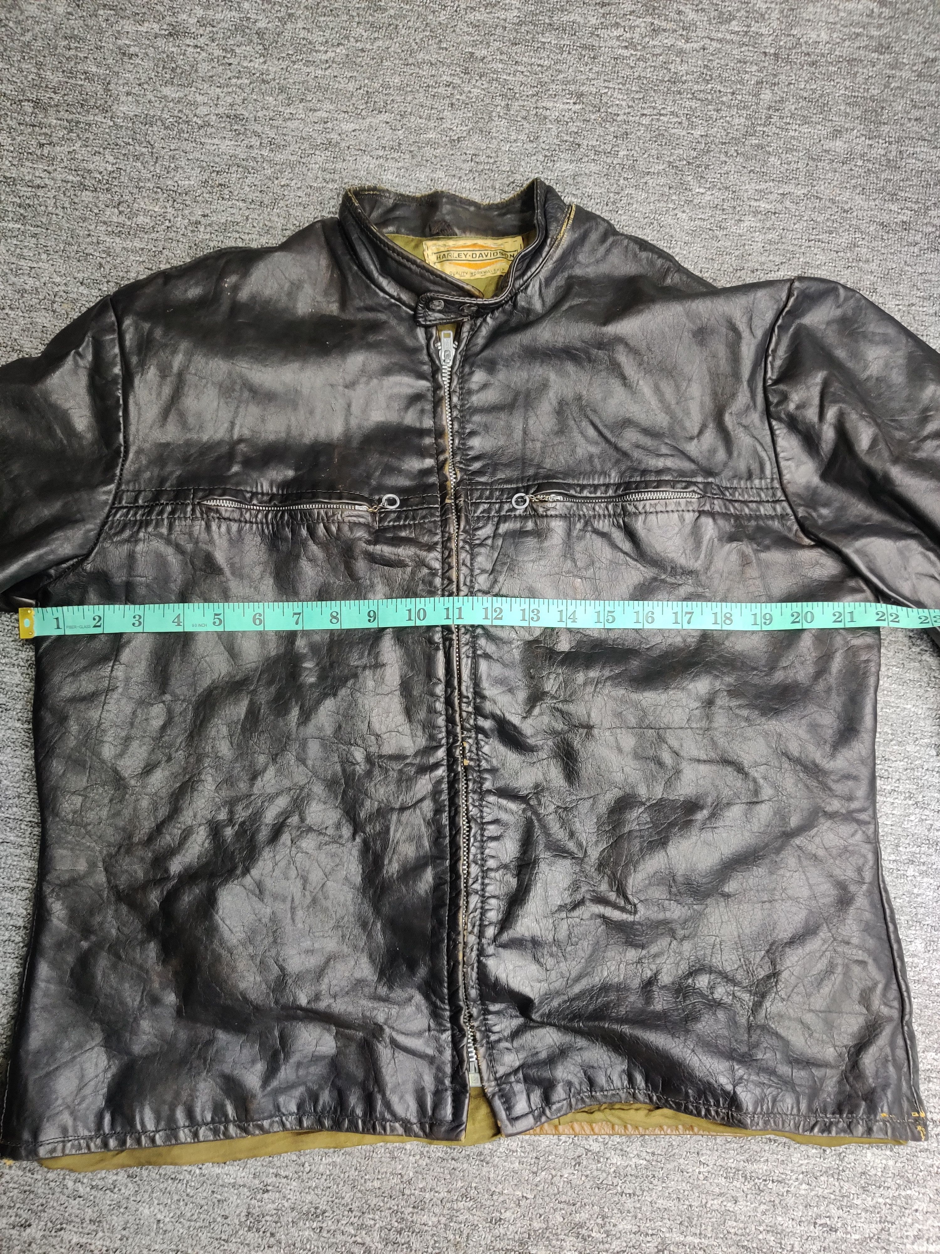 Harley Davidson Vintage 90s Harley Davidson Leather Motorcycle Bikers Jacket Size US M / EU 48-50 / 2 - 20 Thumbnail