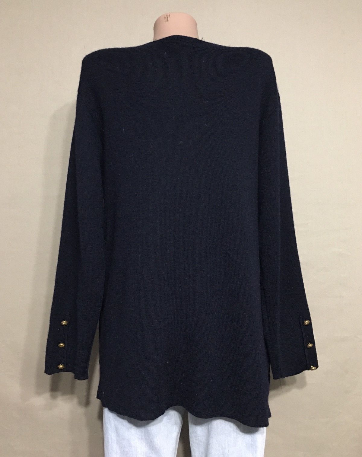 Saint James Saint James France Dark Navy Blue Wool Sweater Size L / US 10 / IT 46 - 4 Thumbnail