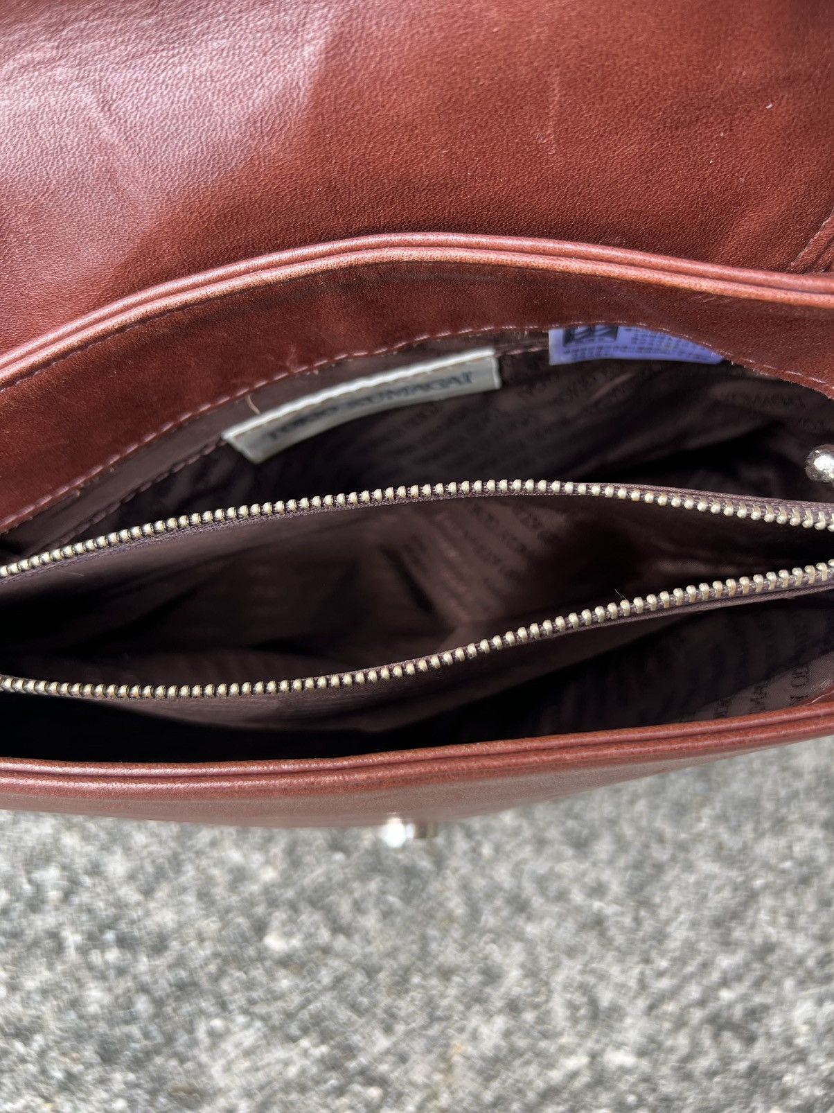 Tokio Kumagai Vintage 90s Tokio Kumagai Paris Patina Leather 2 Way Bag Size ONE SIZE - 20 Thumbnail