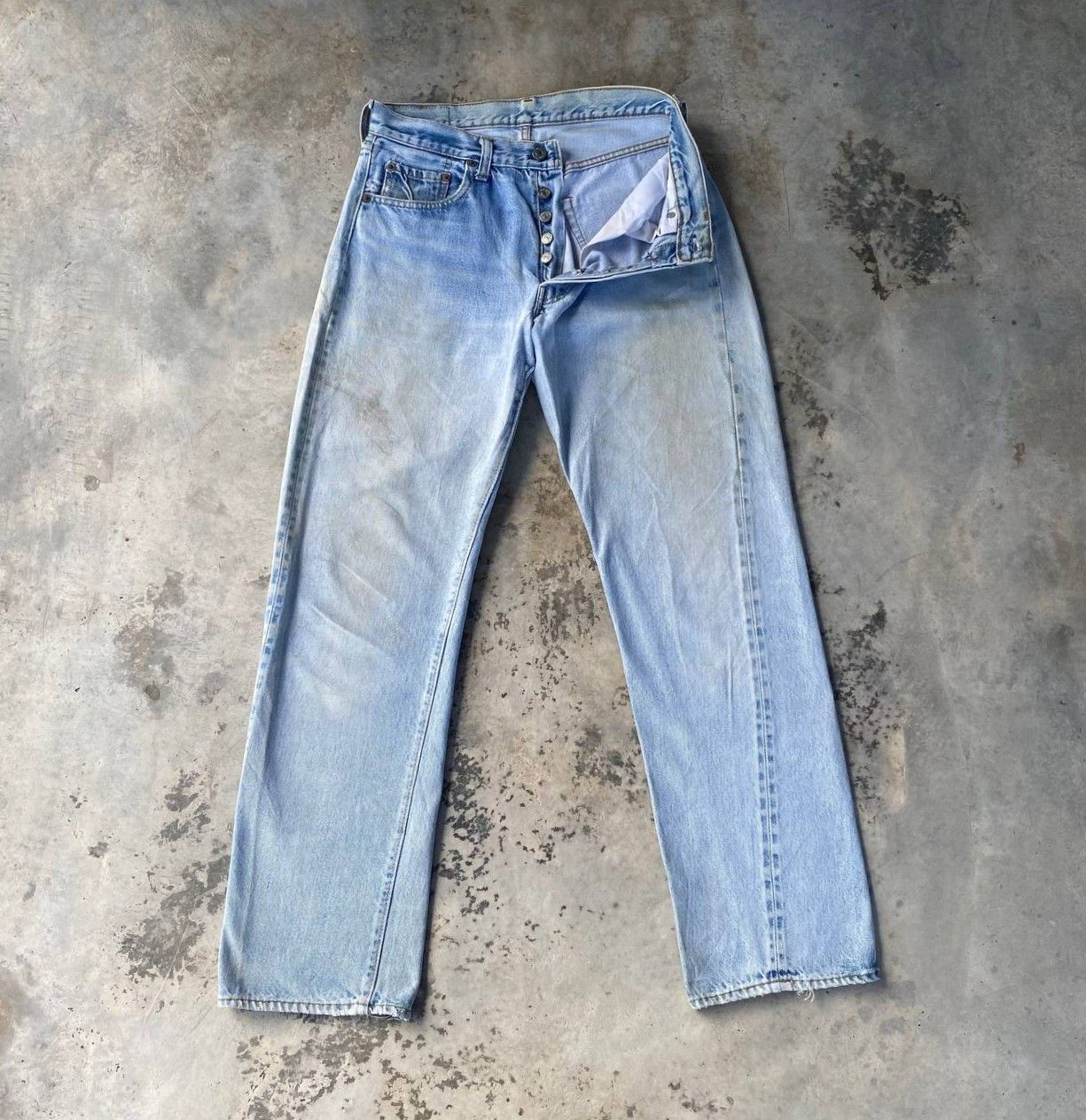Levi's Vintage Clothing VINTAGE 60s LEVI'S 501 REDLINE SINGLE DIGIT "6" BUTTON Size US 29 - 2 Thumbnail